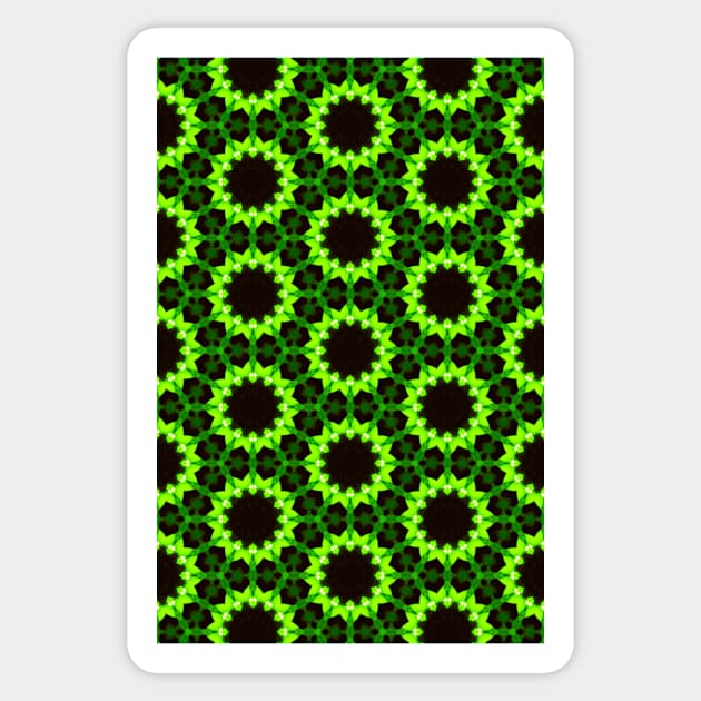 Electric Green Floral Network Sticker by Amanda1775